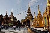 Yangon Myanmar. Shwedagon Pagoda (the Golden Stupa).  